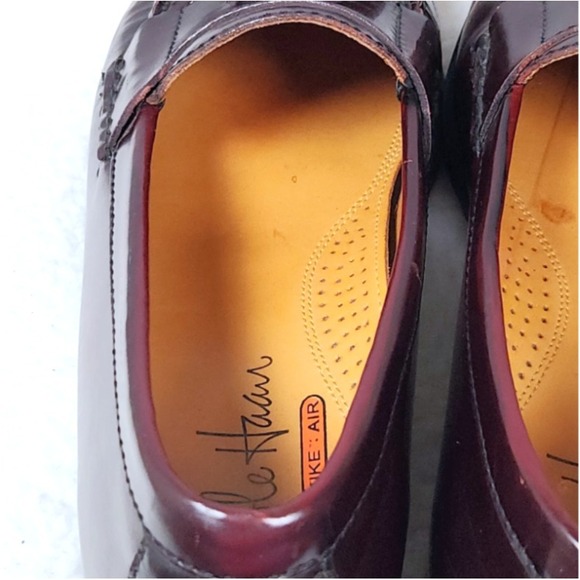 Cole Haan Men\'s Pinch Tassel Moc-Toe Loafers Size 9 Dark Burgundy Leather C06588 main image 7